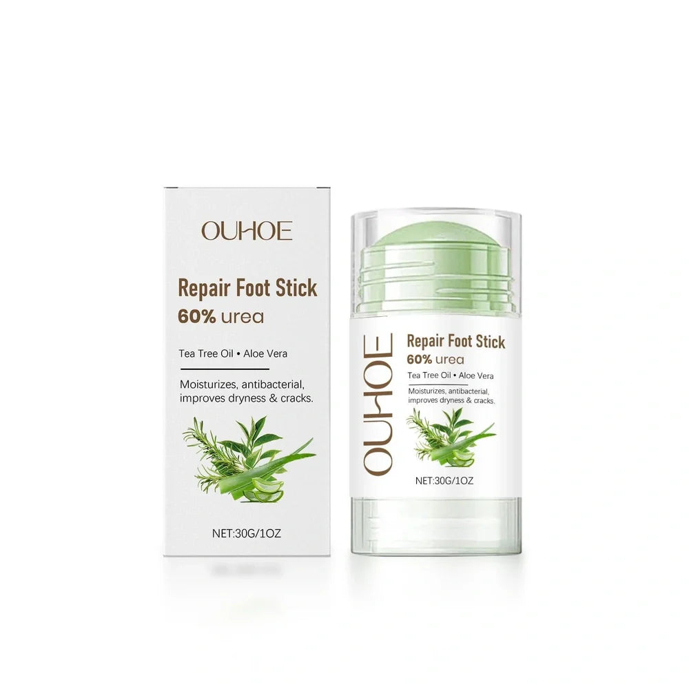 30g foot nourishing soothing stick with beeswax structure containing tocopherol and tea tree oil