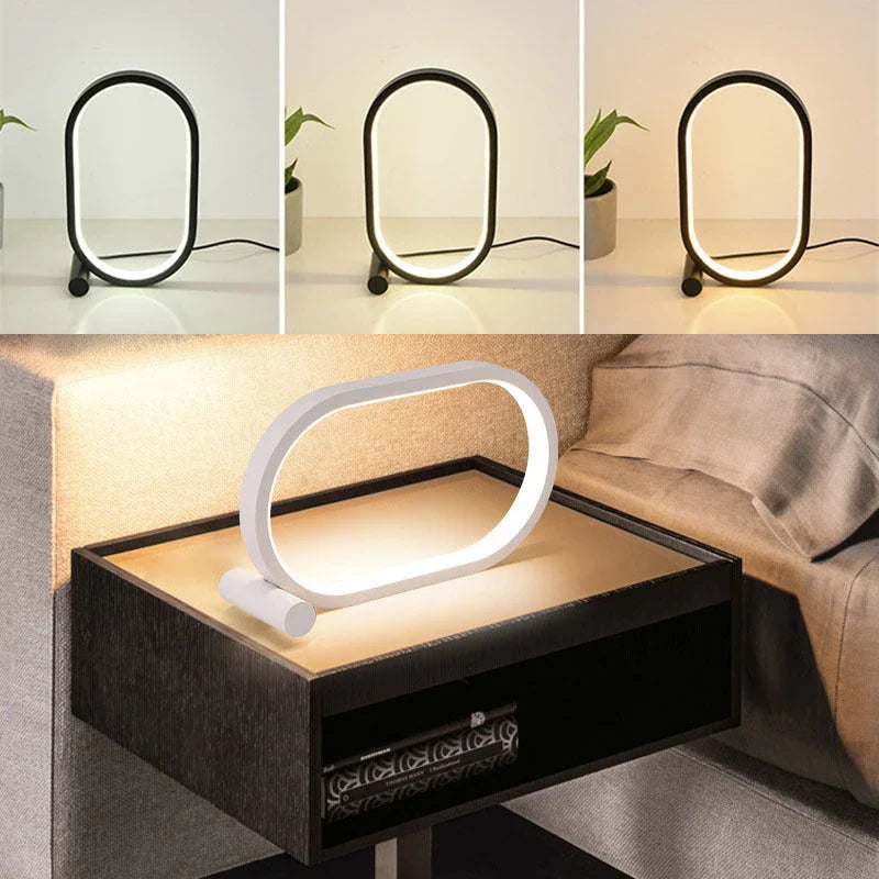 Stylish LED desk lamp with touch control and dimming functionality, perfect for modern workspaces and bedrooms