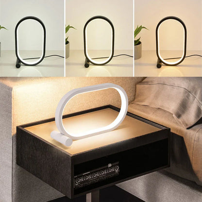 Stylish LED desk lamp with touch control and dimming functionality, perfect for modern workspaces and bedrooms