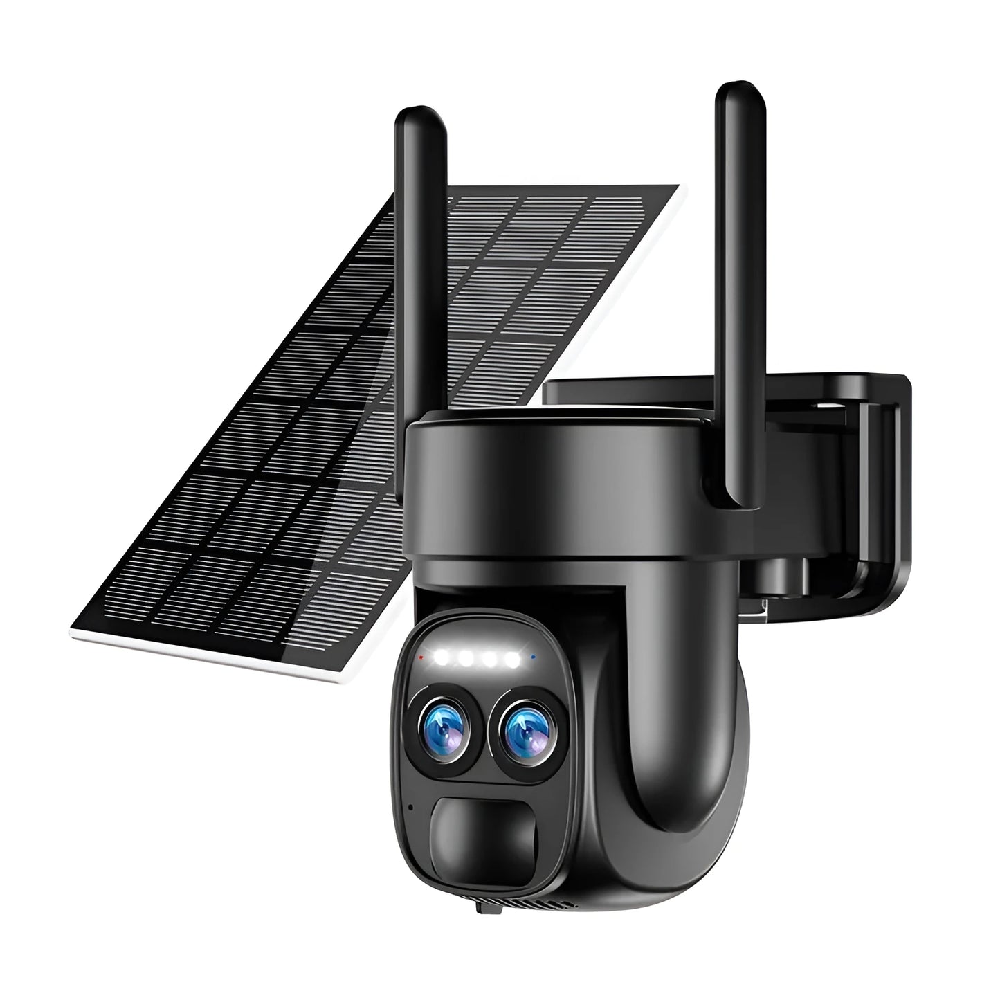 Solar-powered 4G Wi-Fi security camera with 8x optical zoom capability