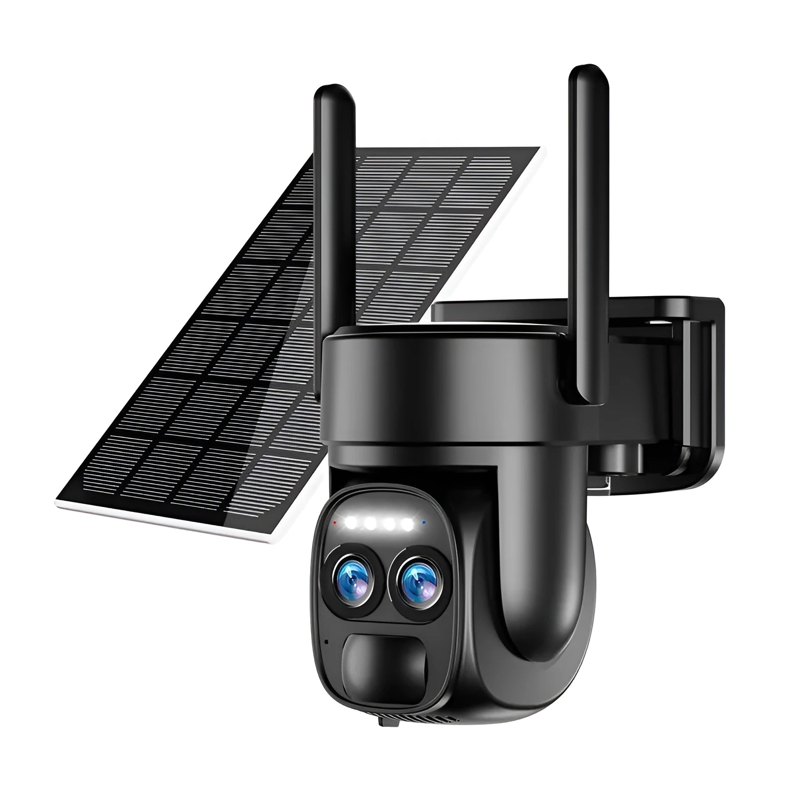 Solar-powered 4G Wi-Fi security camera with 8x optical zoom capability