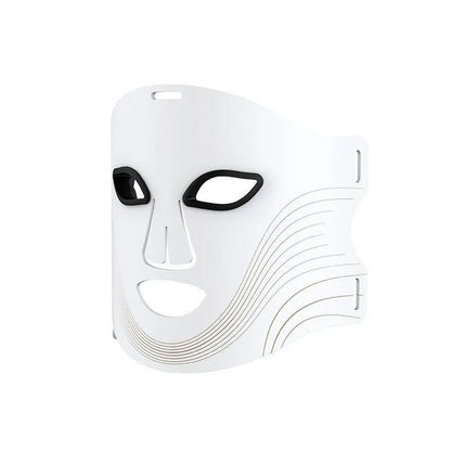 Black LED photon beauty mask for face and neck light therapy treatment at home