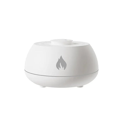 Black flame humidifier aromatherapy diffuser with LED lighting effect and USB cable