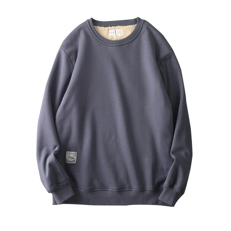 Cozy fleece pullover sweatshirt for men in a variety of classic colors