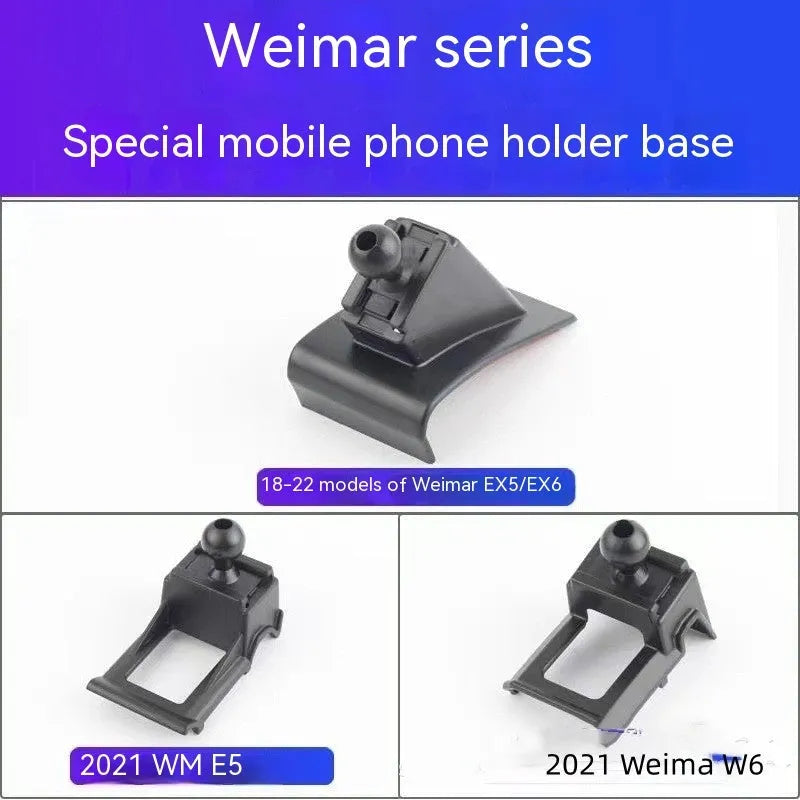 GOODWAY car dashboard mobile phone holder with 360-degree rotating head on a single base mount.