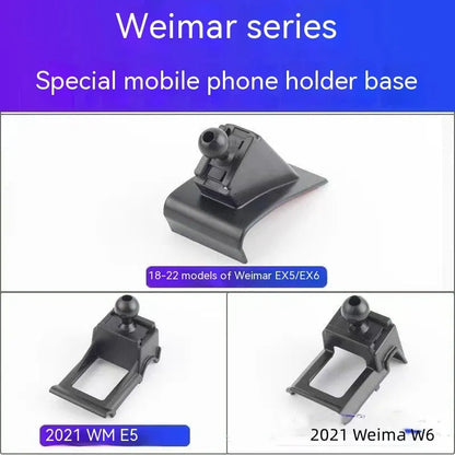 GOODWAY car dashboard mobile phone holder with 360-degree rotating head on a single base mount.