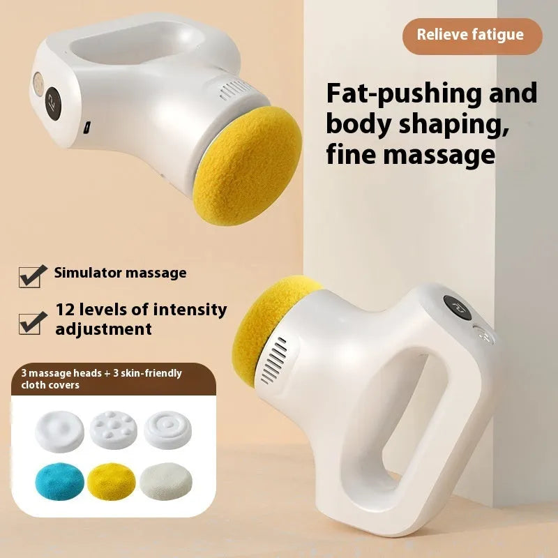 Portable white body slimming massage instrument with Type-C charging cable