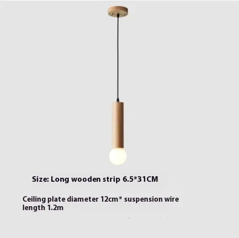 Wood chandelier ceiling light in single head 11cm, 21cm, 31cm or three and six head plate options, 220V E27.