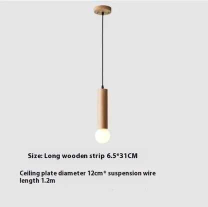 Wood chandelier ceiling light in single head 11cm, 21cm, 31cm or three and six head plate options, 220V E27.