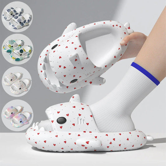 Stylish and comfortable shark-themed slippers in a variety of vibrant colors for women and men