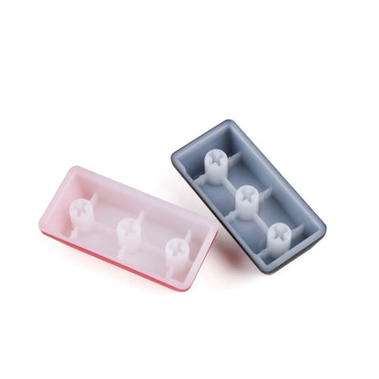 Transparent keyboard key cap with safety evacuation exit symbol design
