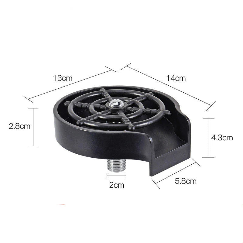 High-Pressure Automatic Cup Washer with Multi-Angle Spray Nozzle for Effortless Cleaning in Bars and Kitchens