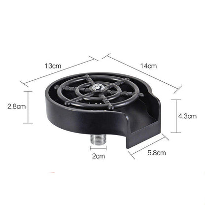 High-Pressure Automatic Cup Washer with Multi-Angle Spray Nozzle for Effortless Cleaning in Bars and Kitchens