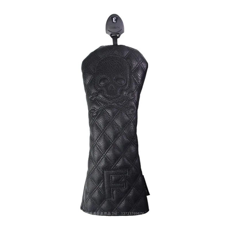Golf waterproof protective cover for wooden poles in black and white options