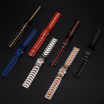 Stainless steel watch band for Samsung Galaxy Watch with universal 20mm or 22mm fit in various colours