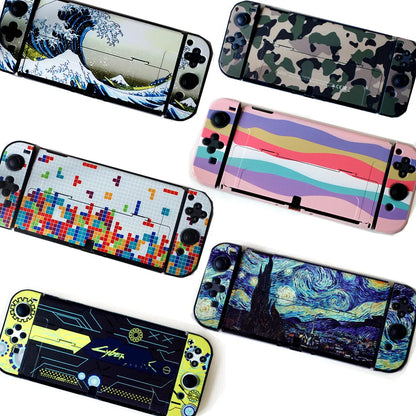 Nintendo Switch OLED hard protective case with PC crystal shell and cartoon pattern options