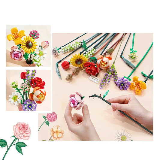 Bouquet Series Small Particle Building Blocks for creative floral arrangements