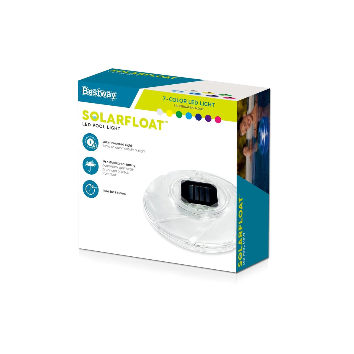 Plastic solar floating pool light for swimming and water sports, 58111 Solar Floating Lamp