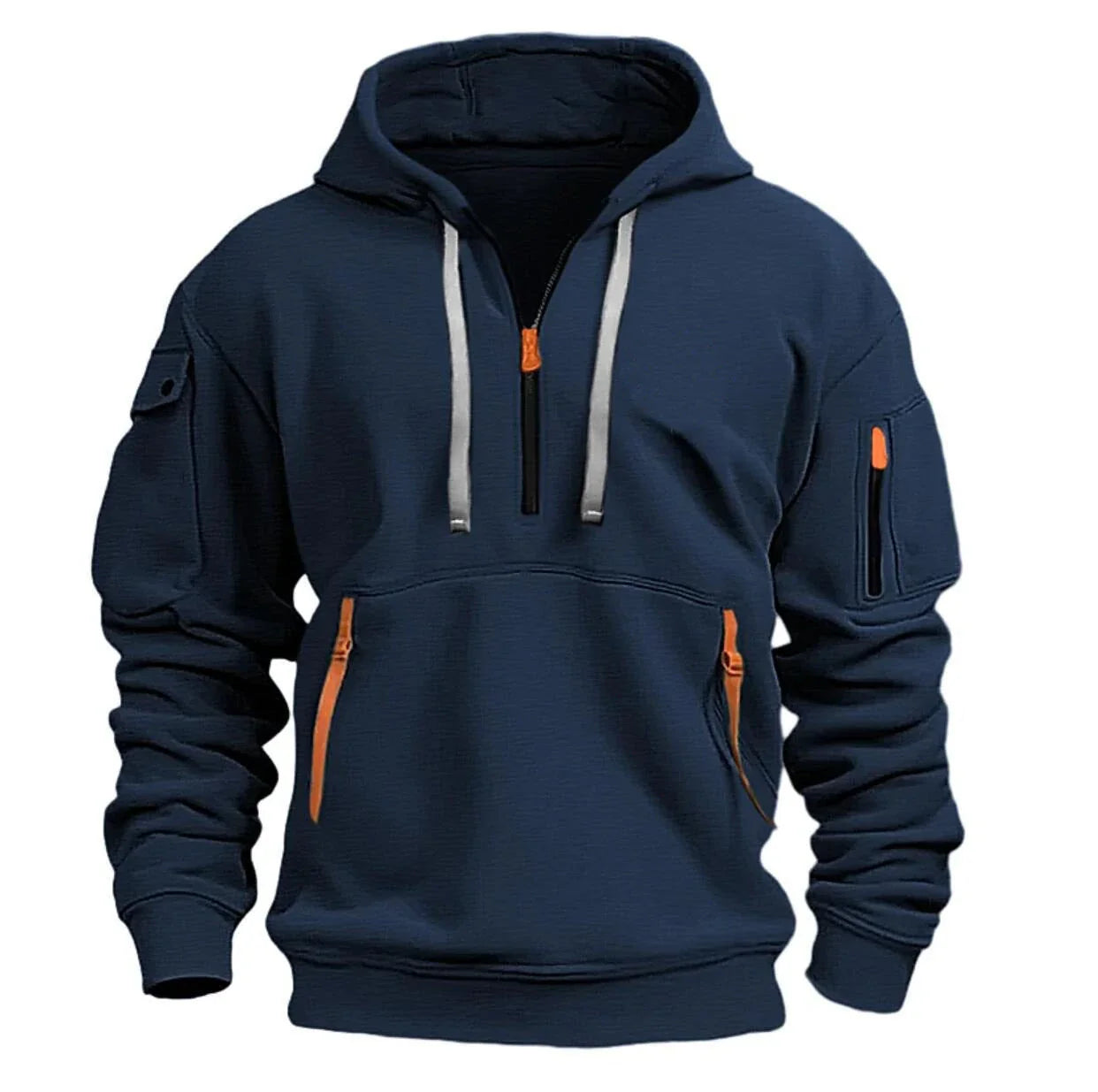 Stylish Hooded Pullover Sweatshirt in Various Colors for Men and Women - Premium Polyester Comfort and Modern Design