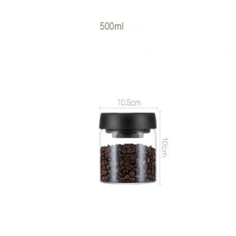 Premium vacuum sealed glass canister set for coffee and dry food storage