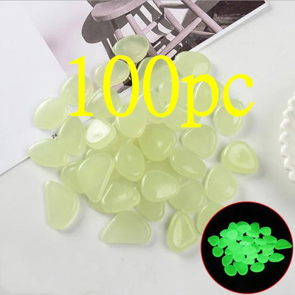 Qiming fluorescent luminous stones in mixed colours for aquarium and garden decoration