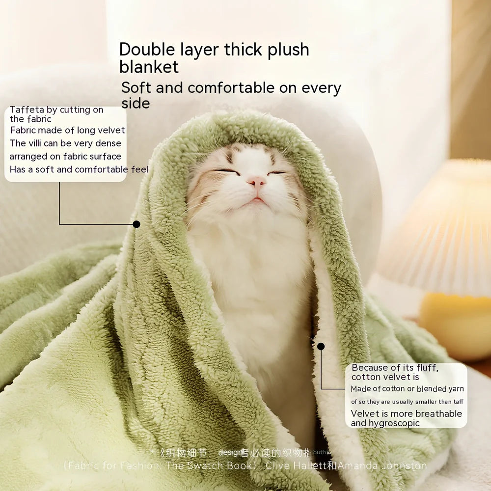 Dog blanket in four sizes from 36x50cm to 78x100cm for pets 10kg to 65kg with cloth material