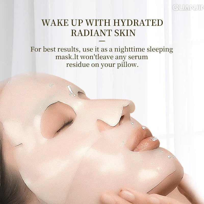 Rejuvenating collagen face mask for hydrating, firming, and brightening skin