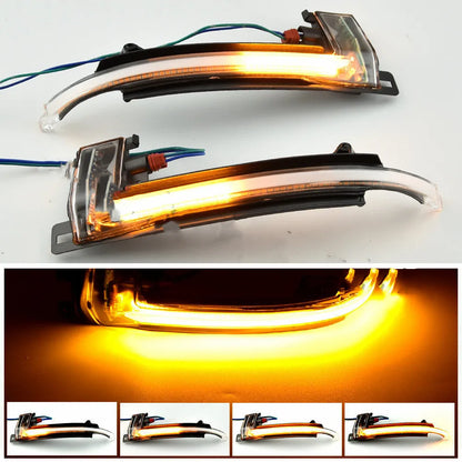 Dynamic LED mirror turn signal for Audi B8 and B8.5 models in black or white finish