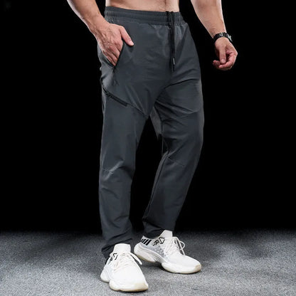 Men's waterproof quick-drying nylon workout trousers in multiple colour options