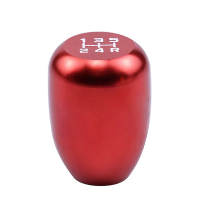 Universal car gear shift head kit with aluminium cover and three rubber sleeves for 8mm, 10mm, and 12mm gear levers.