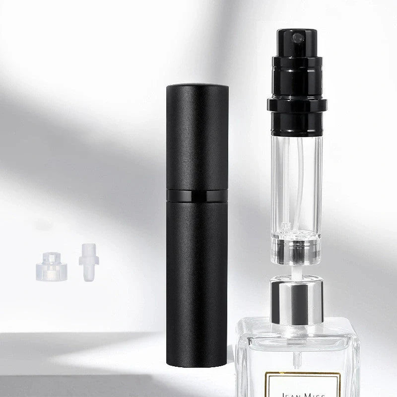 Compact perfume vaporizer in various colours with leak-proof design