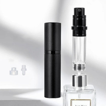 Compact perfume vaporizer in various colours with leak-proof design