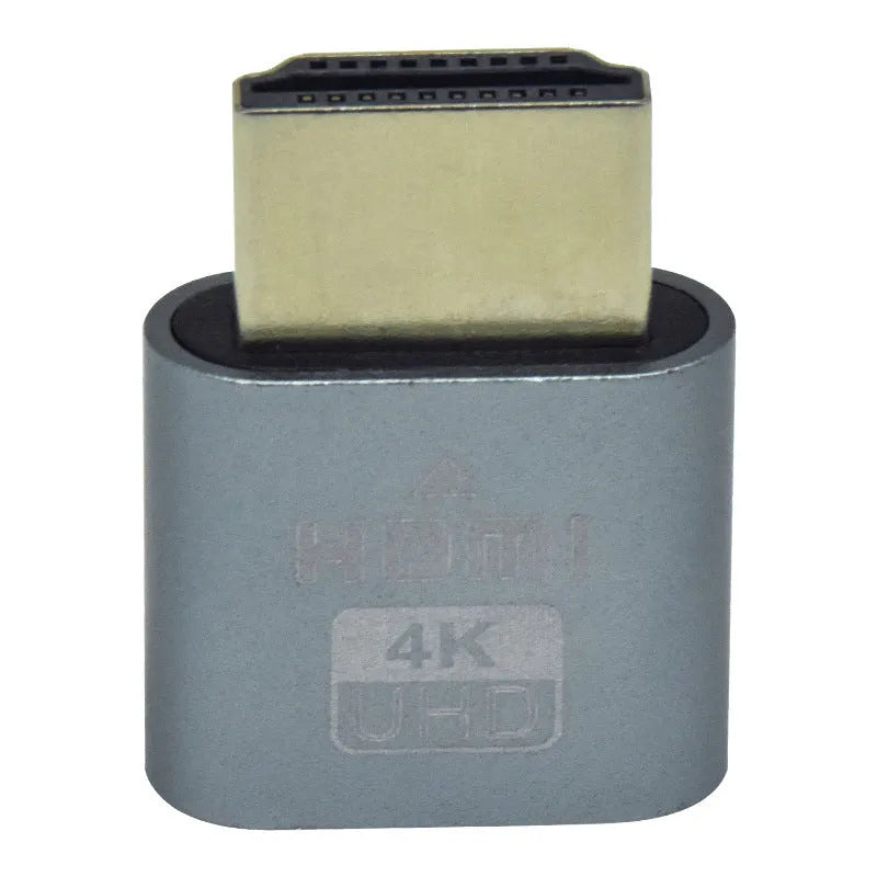 26.5mm HDMI virtual display dongle for graphics card with gold silver black rose gold interface options