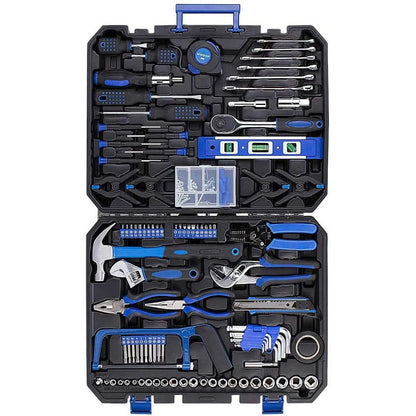 Black carbon steel hardware tool combination set for home car auto repair