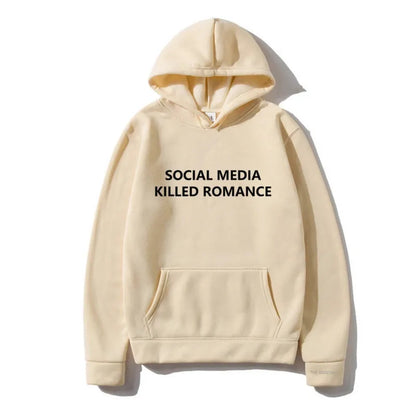 Men's slim fit hoodie with printed spring letter pattern, long sleeves, and hood in polyester material