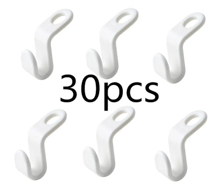 Plastic closet stack hanger rack with 6x2cm PP connectors for vertical garment stacking