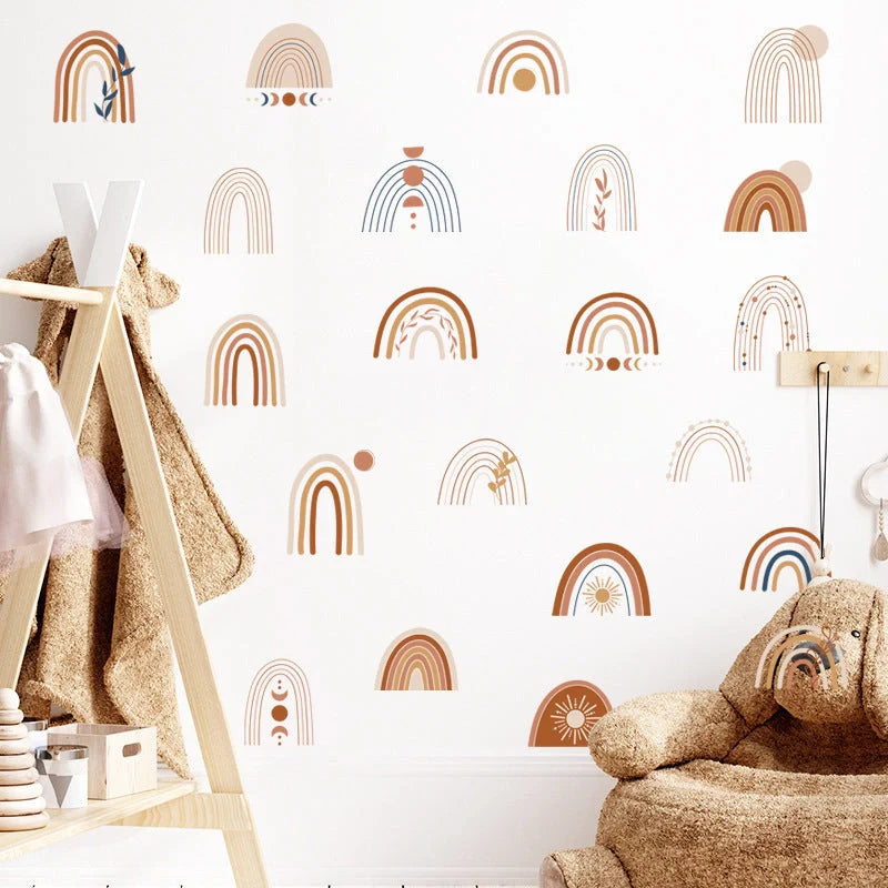Colourful children's cartoon PVC wall stickers for room decoration