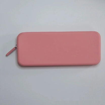 Silicone dustproof makeup brush storage bag in various colours with 20x8x2.5cm dimensions
