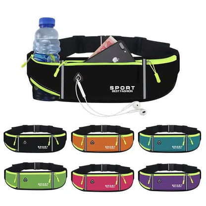 Waterproof Oxford cloth running belt waist bag with anti-theft design in multiple colour options