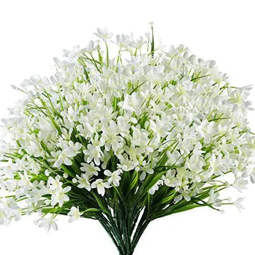 Starry sky design artificial green plant, 37cm tall, in a choice of six colours.