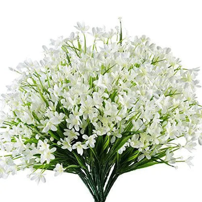 Starry sky design artificial green plant, 37cm tall, in a choice of six colours.