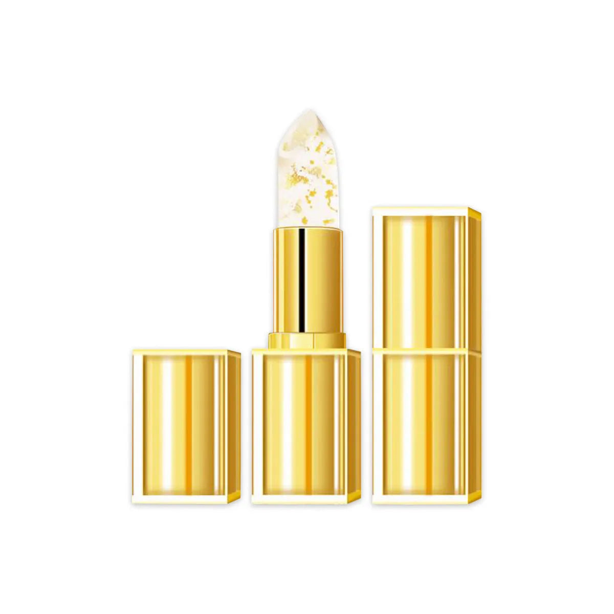 Temperature sense colour-changing anti-smudge lip balm in YB1001 shade with gilding finish