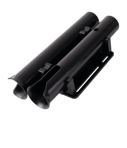 Motorcycle fishing rod rack with carbon material and double-layer plastic fishing rod frame