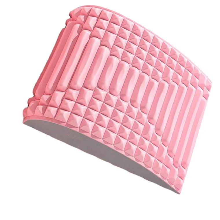 Premium back stretcher pillow with acupressure design to relieve neck, lumbar, and sciatica pain