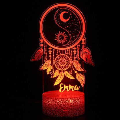 3D cartoon LED night lamp with touch controls and remote on black base