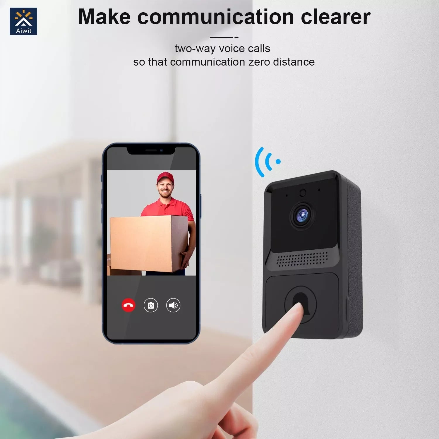 Z20 Smart Wireless Doorbell with Wifi Surveillance and Video Intercom