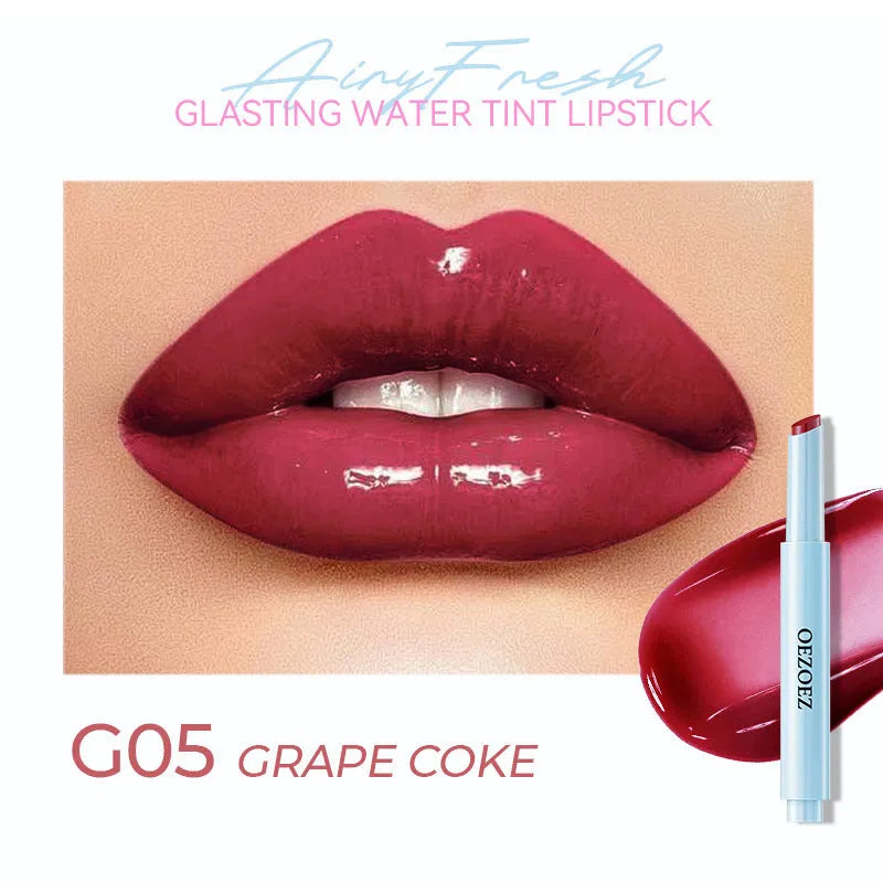 Waterproof moisturising lipstick in six colour shades with 1.8g content