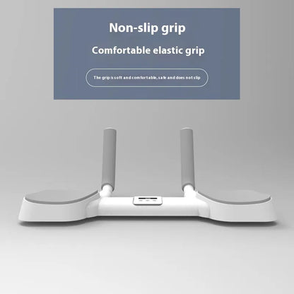 White household flat support trainer with alloy aluminium tube and ABS construction for home fitness exercises