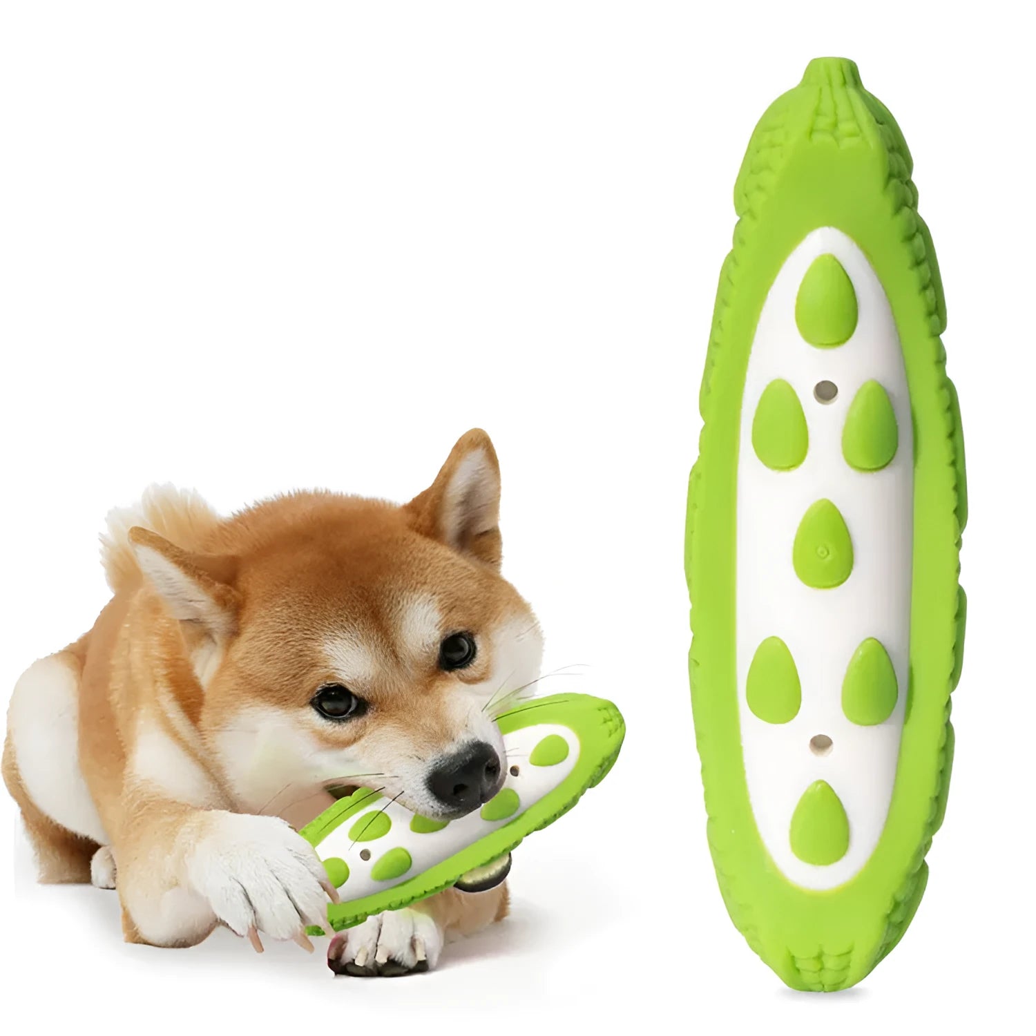 Purple and green meat-scented dog chewing toy resistant to biting teeth in large and small sizes