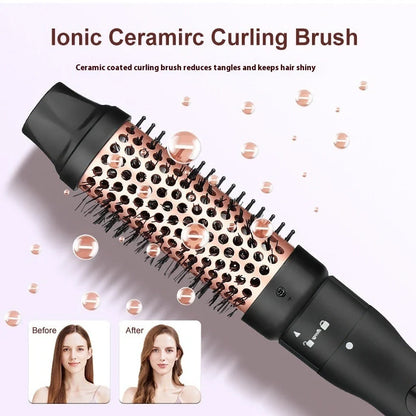 Three-tube water wave hair curler with 19mm 25mm 32mm ceramic-coated barrels and wired power cord